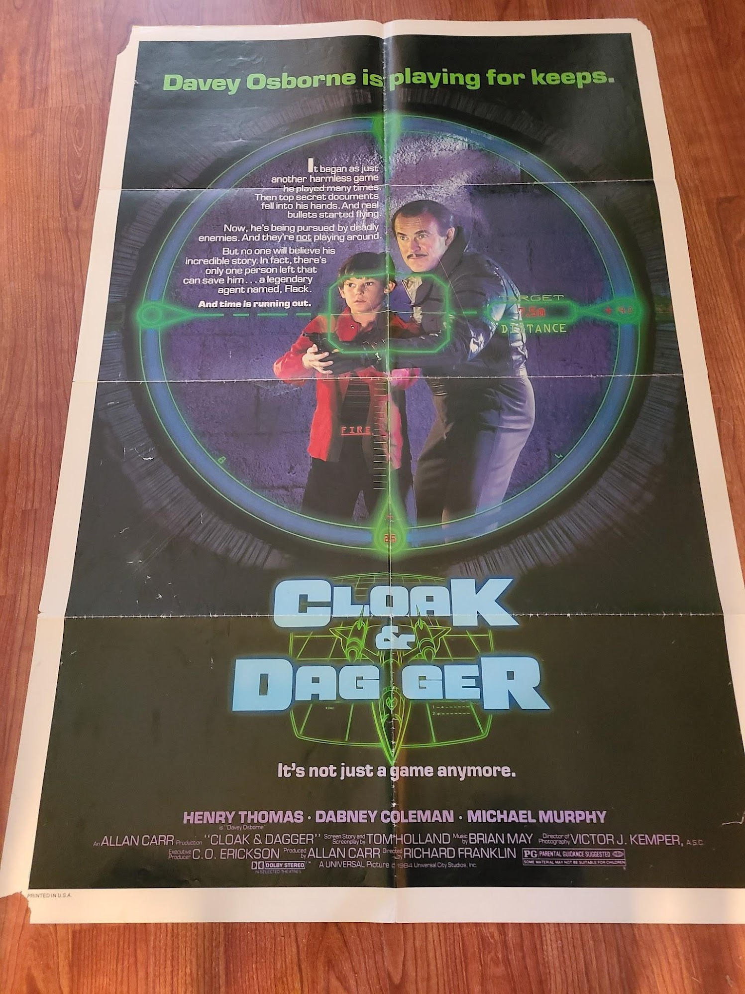 Cloak and Dagger 1984 1 Sheets/US