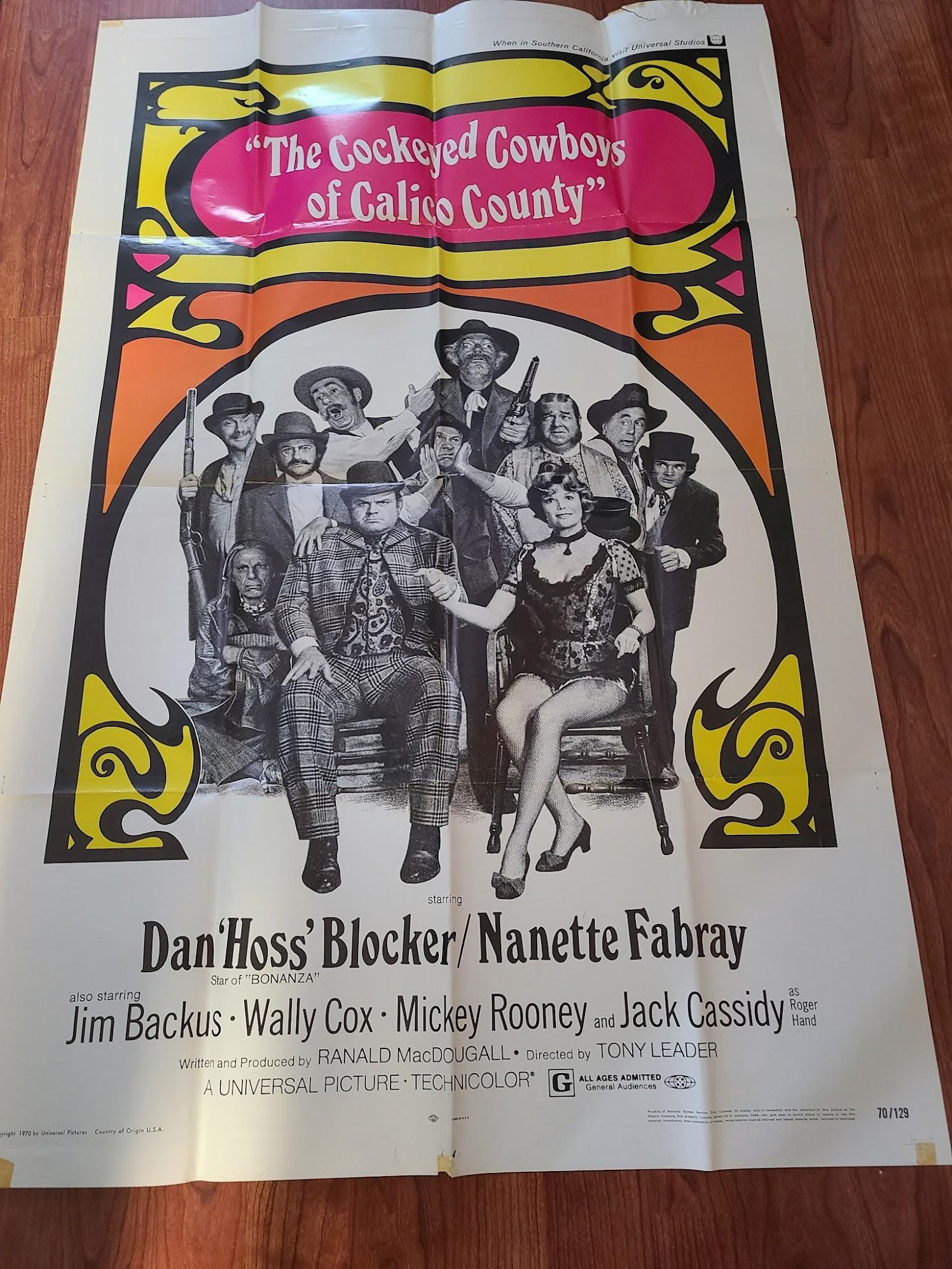 Cockeyed Cowboys of Calico County 1970 1 Sheets/US