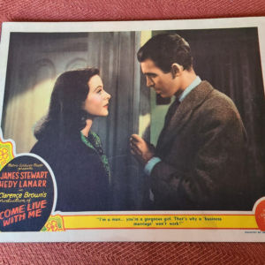 Come Live With Me 1941 General Lobby Cards