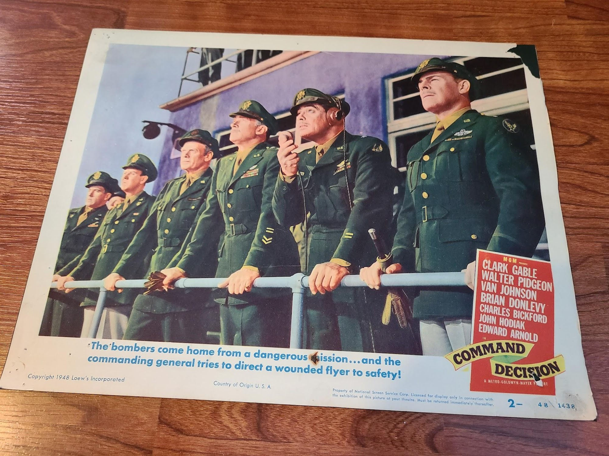 Command Decison 1948 Military/Aviation Lobby Cards