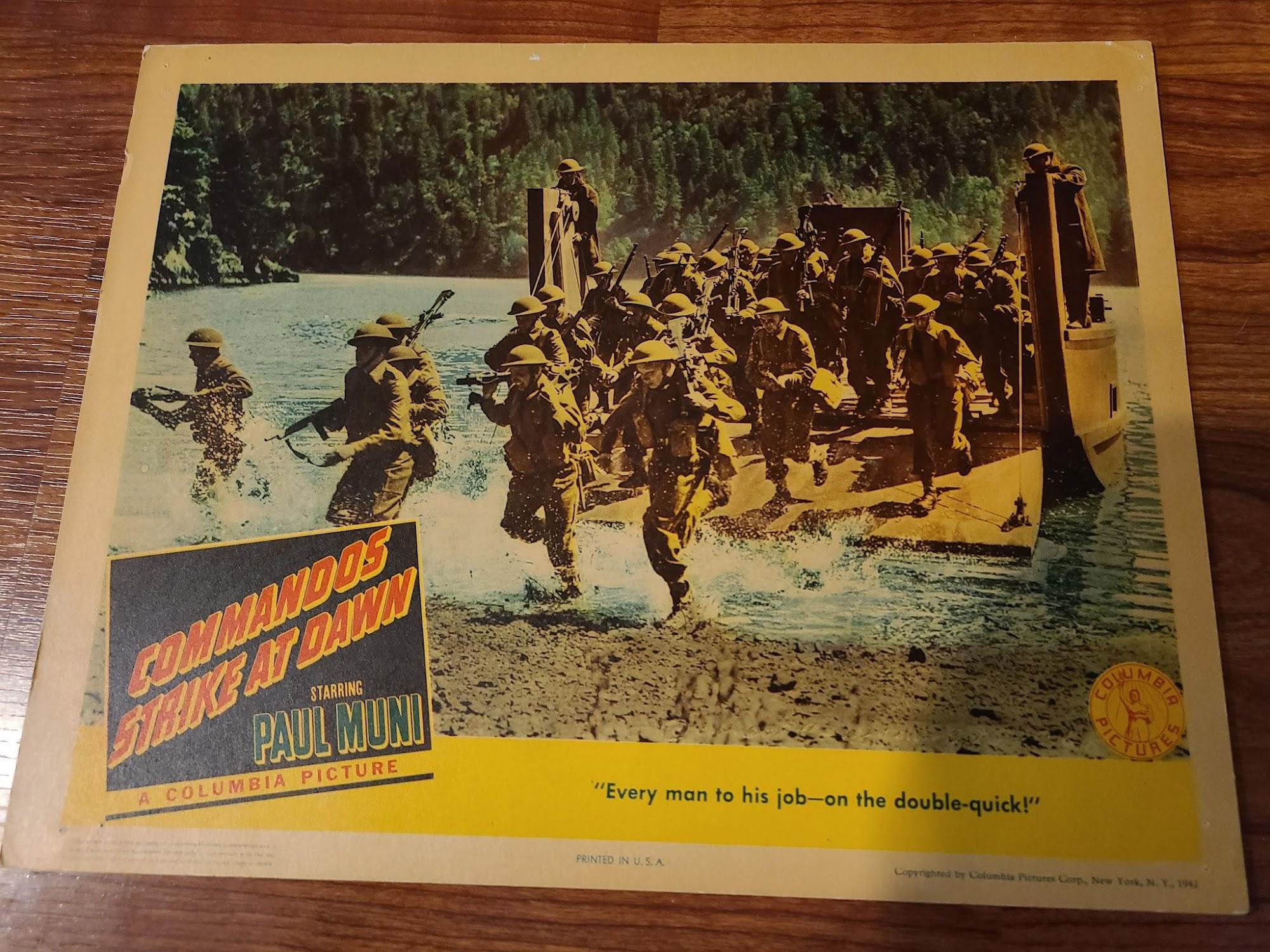 Commandos Strike At Dawn 1943 Military/Aviation Lobby Cards