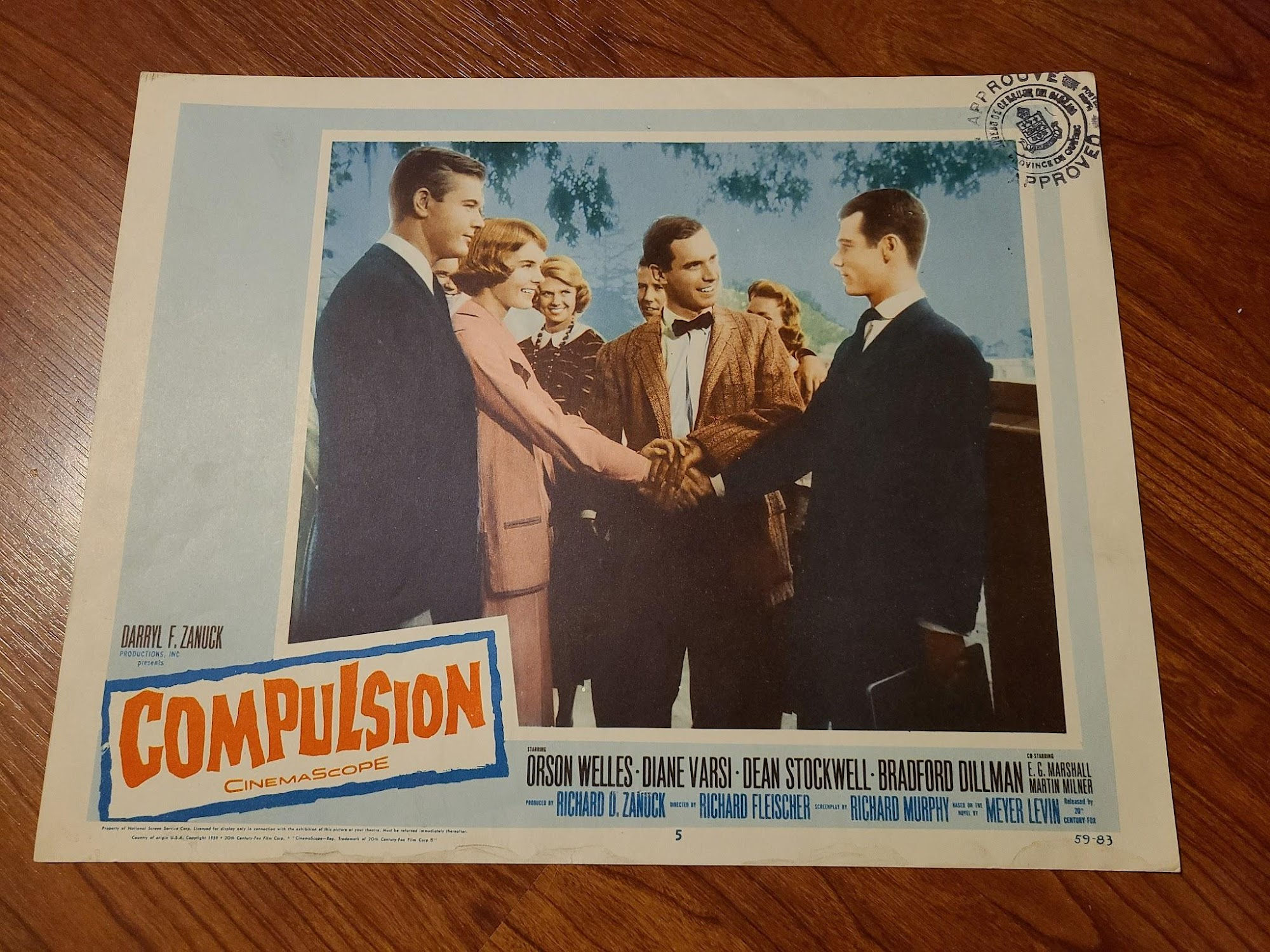 Compulsion 1959 General Lobby Cards