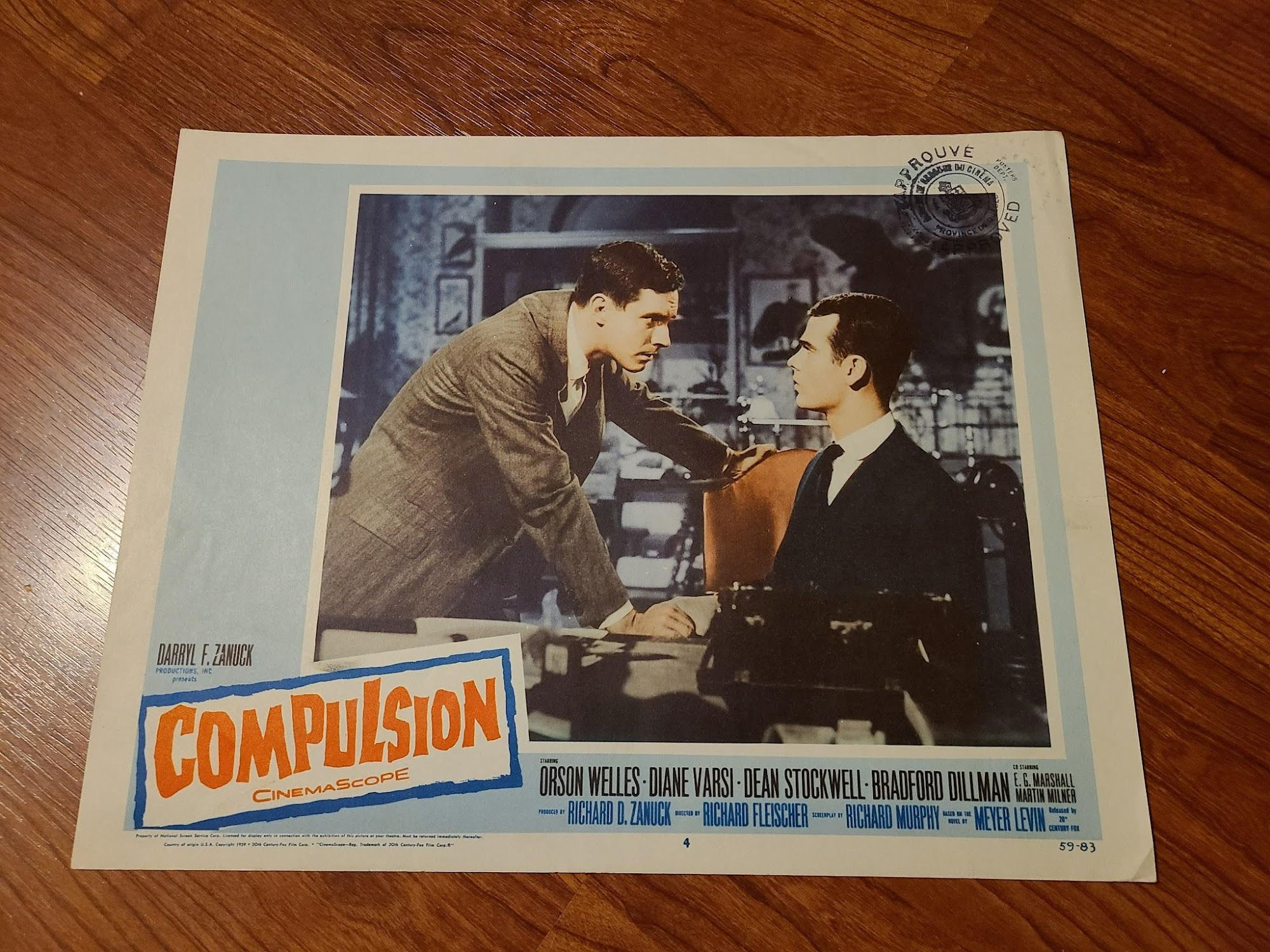Compulsion 1959 General Lobby Cards