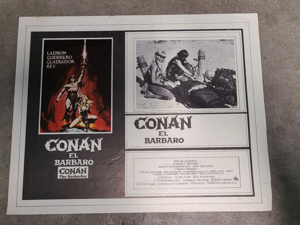 Conan The Barbarian 1982 Mexican Lobby Cards