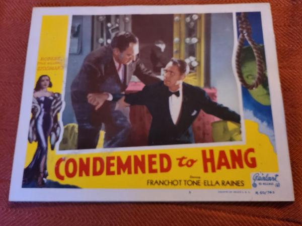 Condemned To Hang 1944 General Lobby Cards