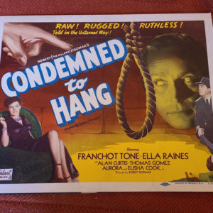 Condemned To Hang 1944 General Lobby Cards