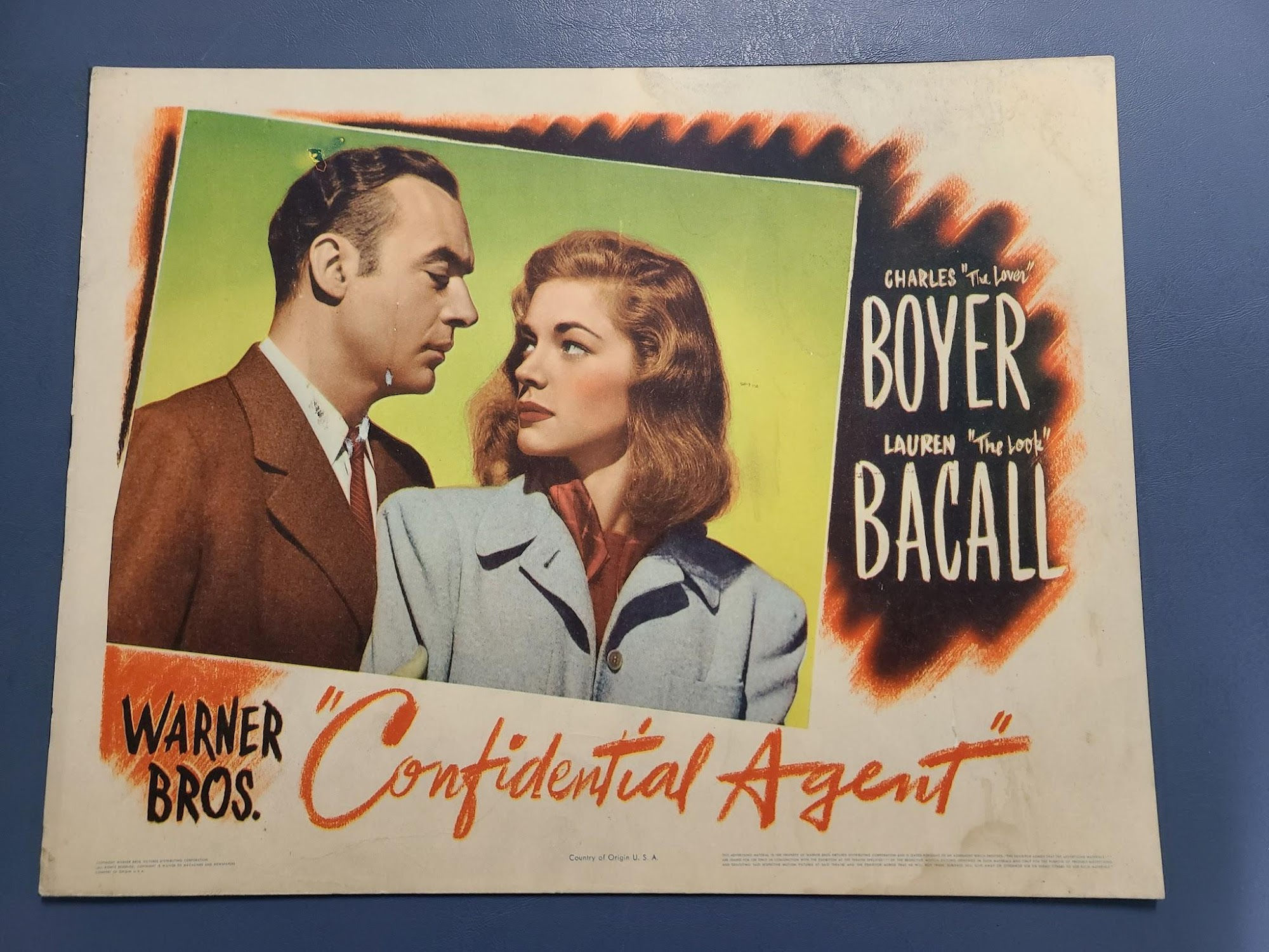 Confidential Agent 1945 General Lobby Cards