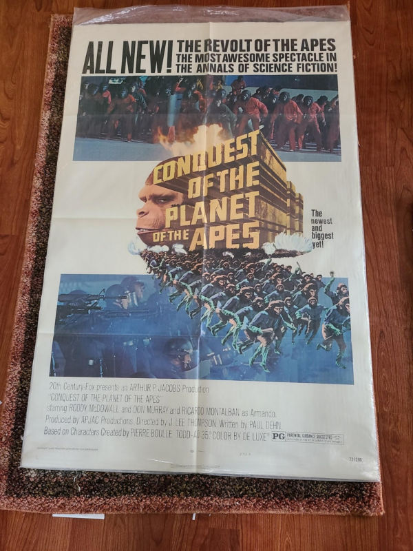 Conquest Of The Planet Of The Apes 1972 1 Sheets/US