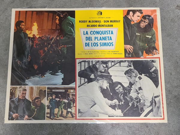 Conquest Of The Planet Of The Apes 1972 Mexican Lobby Cards