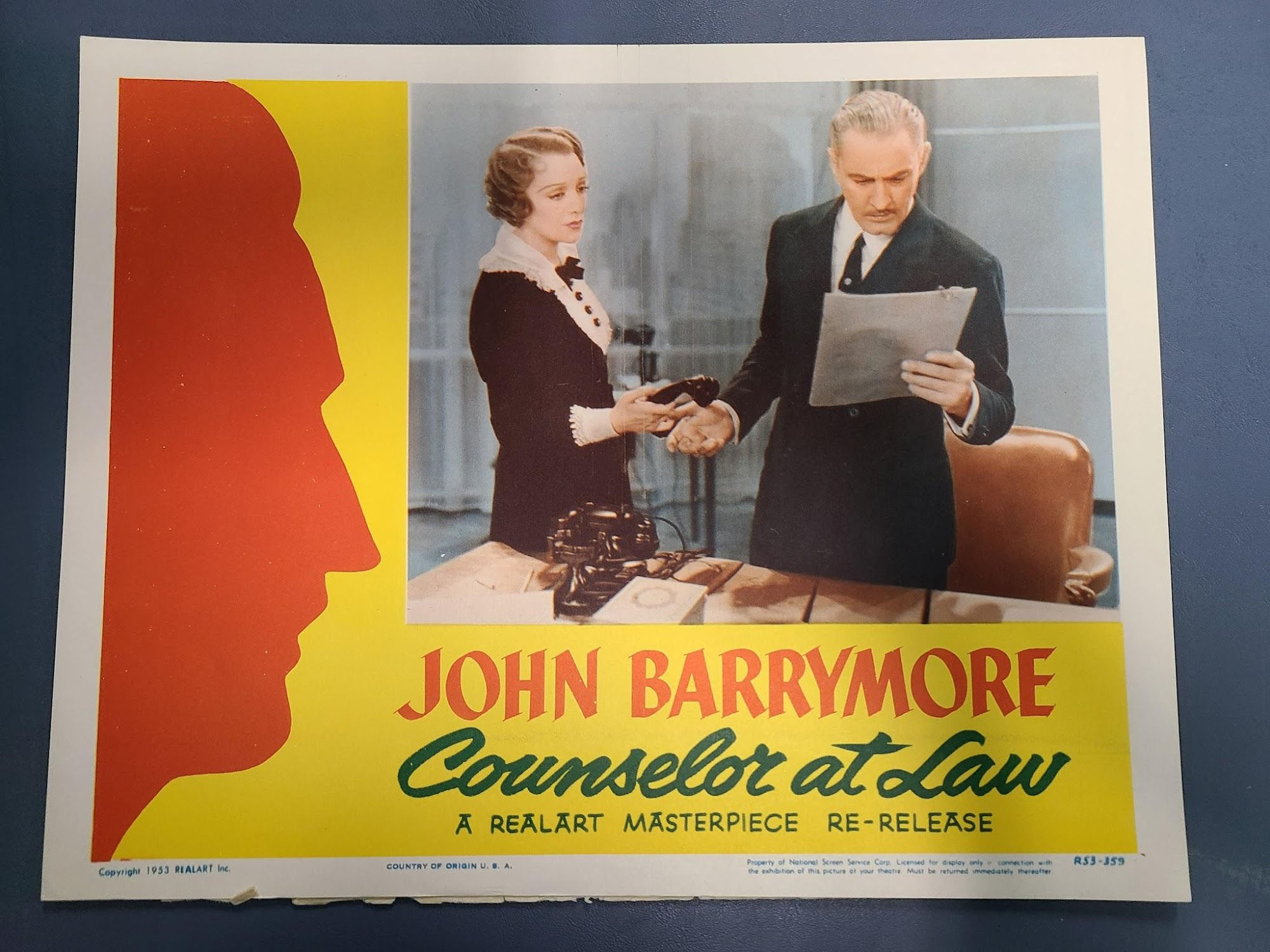 Counselor At Law 1933 General Lobby Cards
