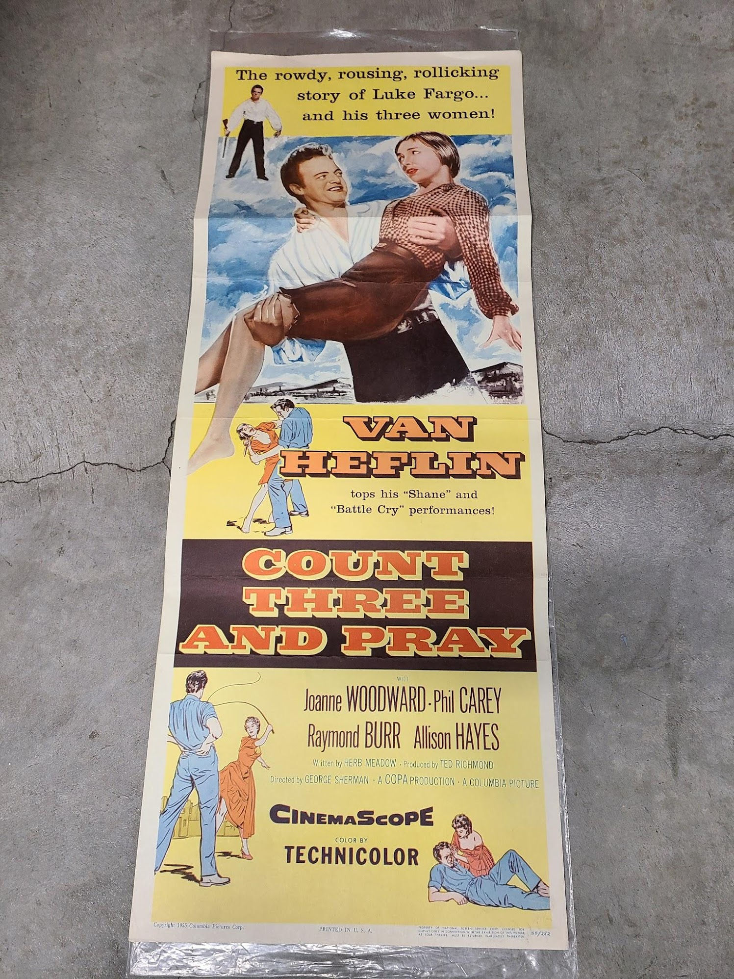 Count Three and Pray 1955 Inserts