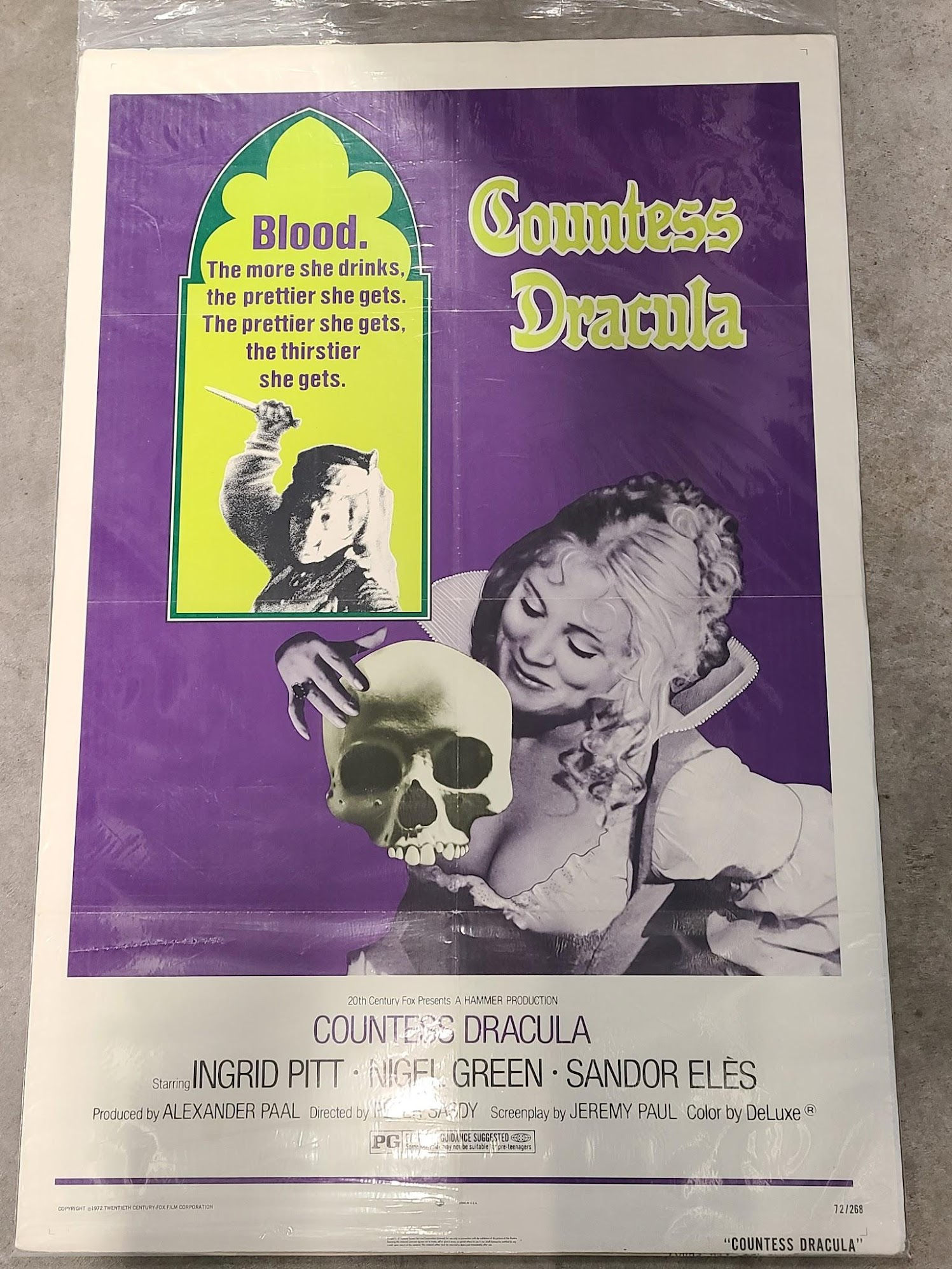 Countess Dracula 1972 1 Sheets/US