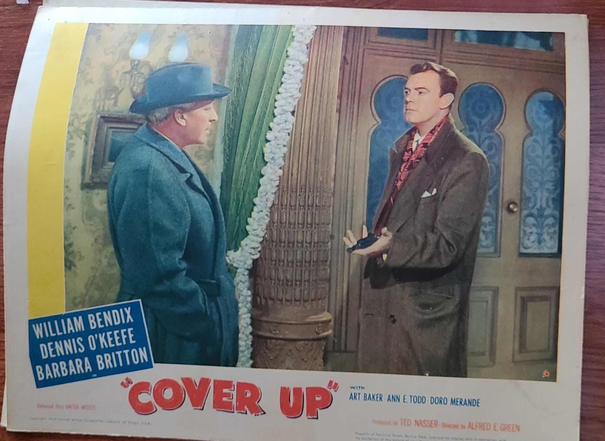 Cover Up 1949 General Lobby Cards