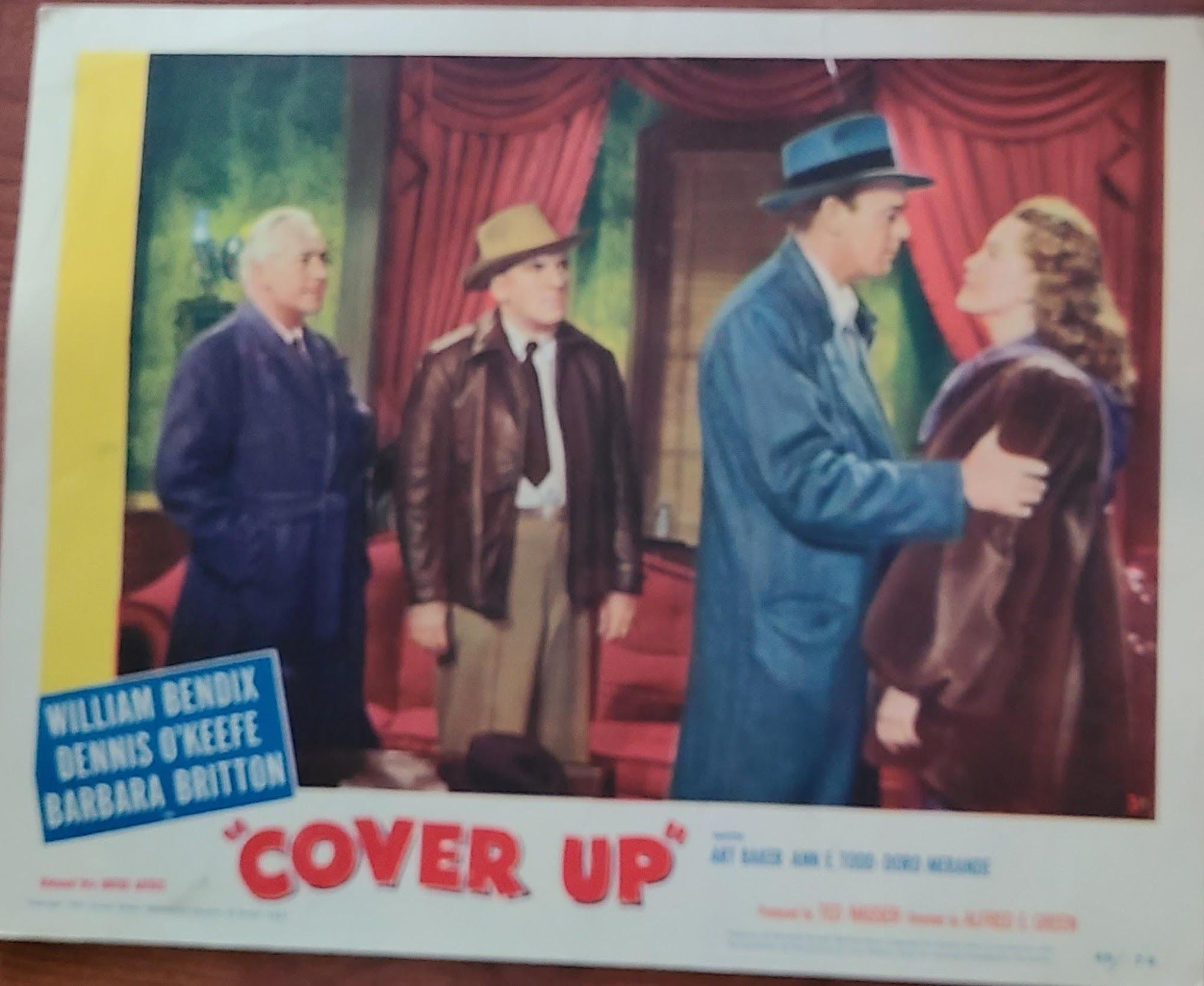 Cover Up 1949 General Lobby Cards