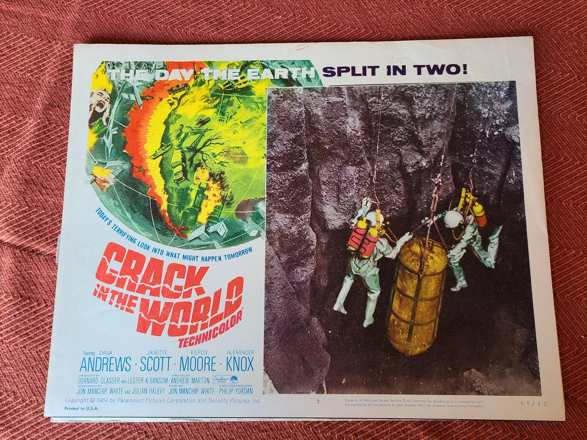 Crack In The World 1965 Scifi/Horror