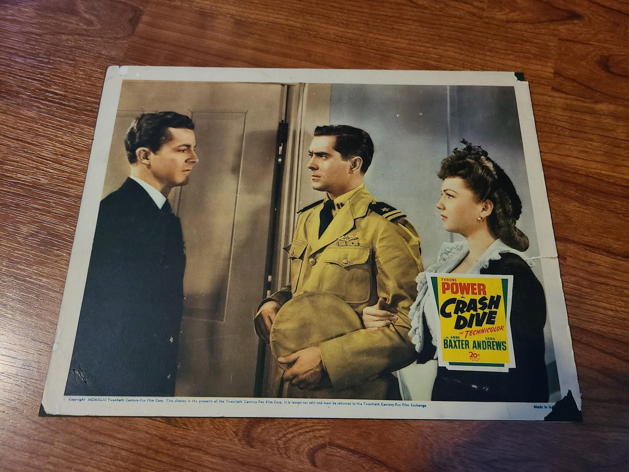 Crash Dive 1943 Military/Aviation Lobby Cards