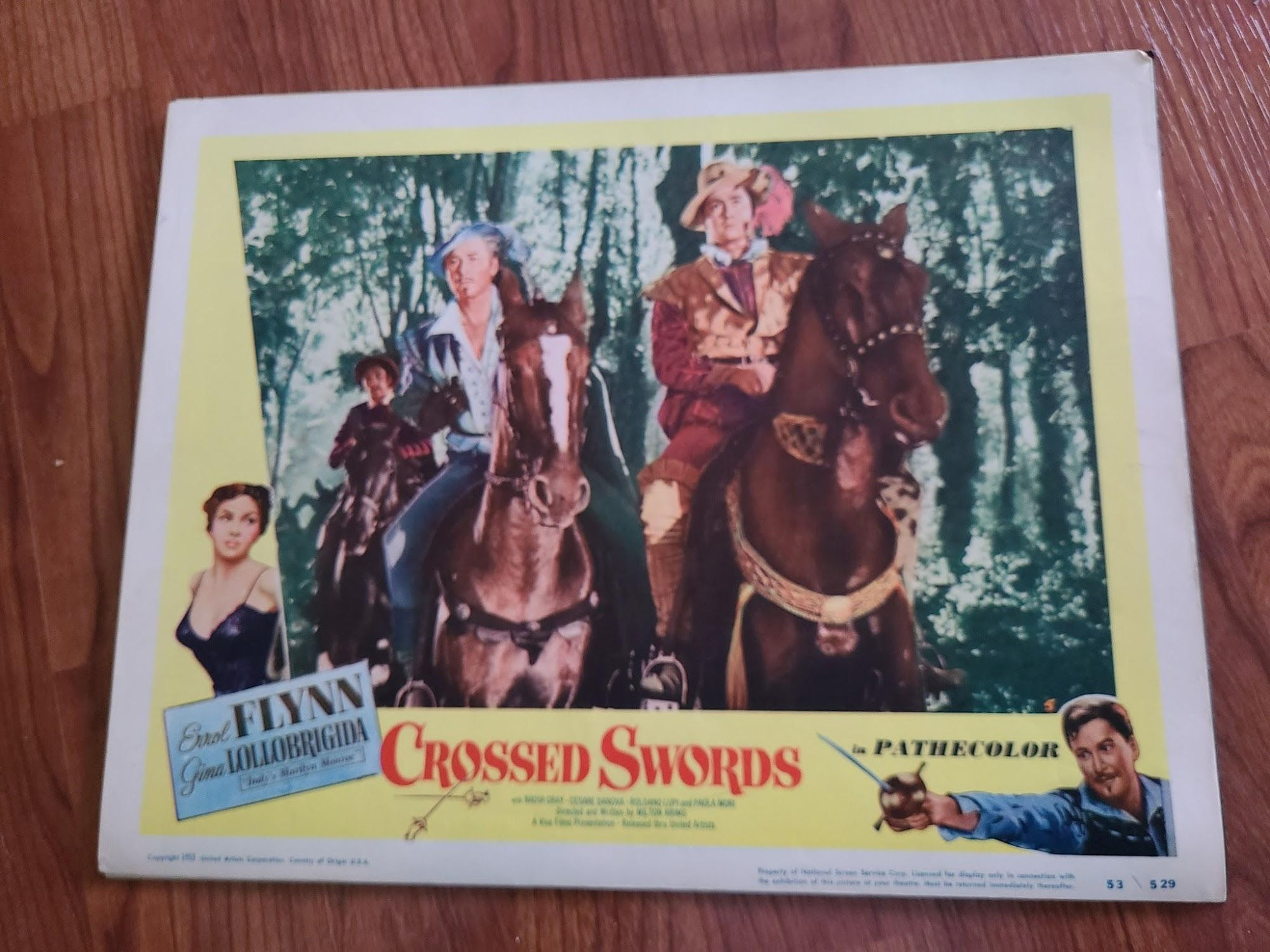 Crossed Swords 1953 General Lobby Cards