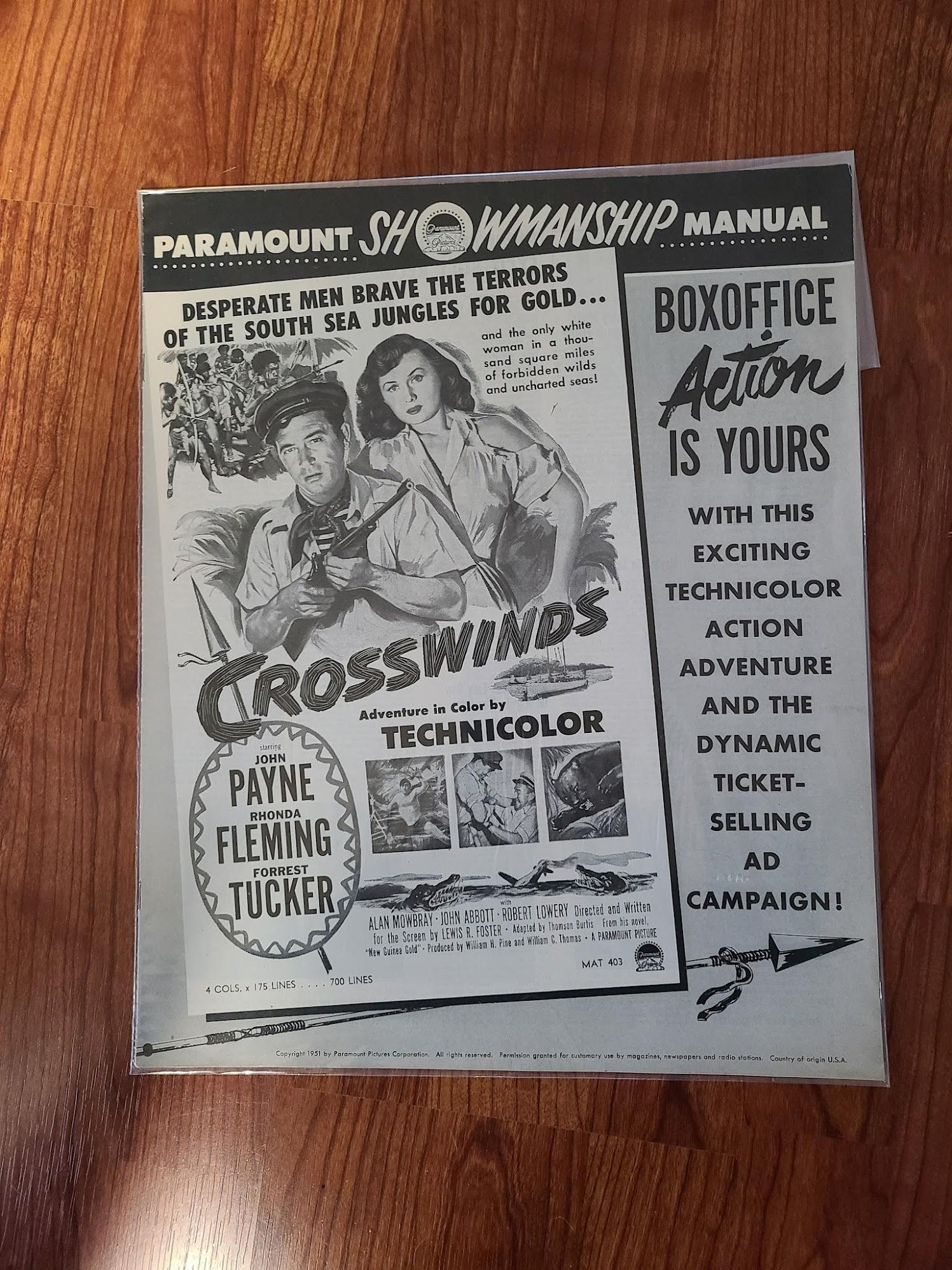 Crosswinds 1951 Press Books