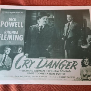 Cry Danger 1951 General Lobby Cards