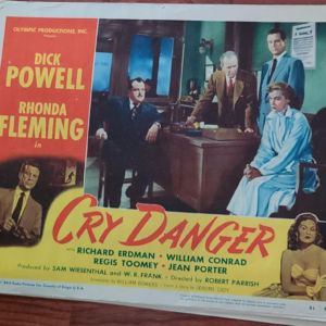 Cry Danger 1951 General Lobby Cards