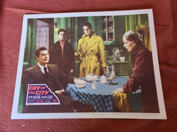 Cry Of The City 1948 General Lobby Cards