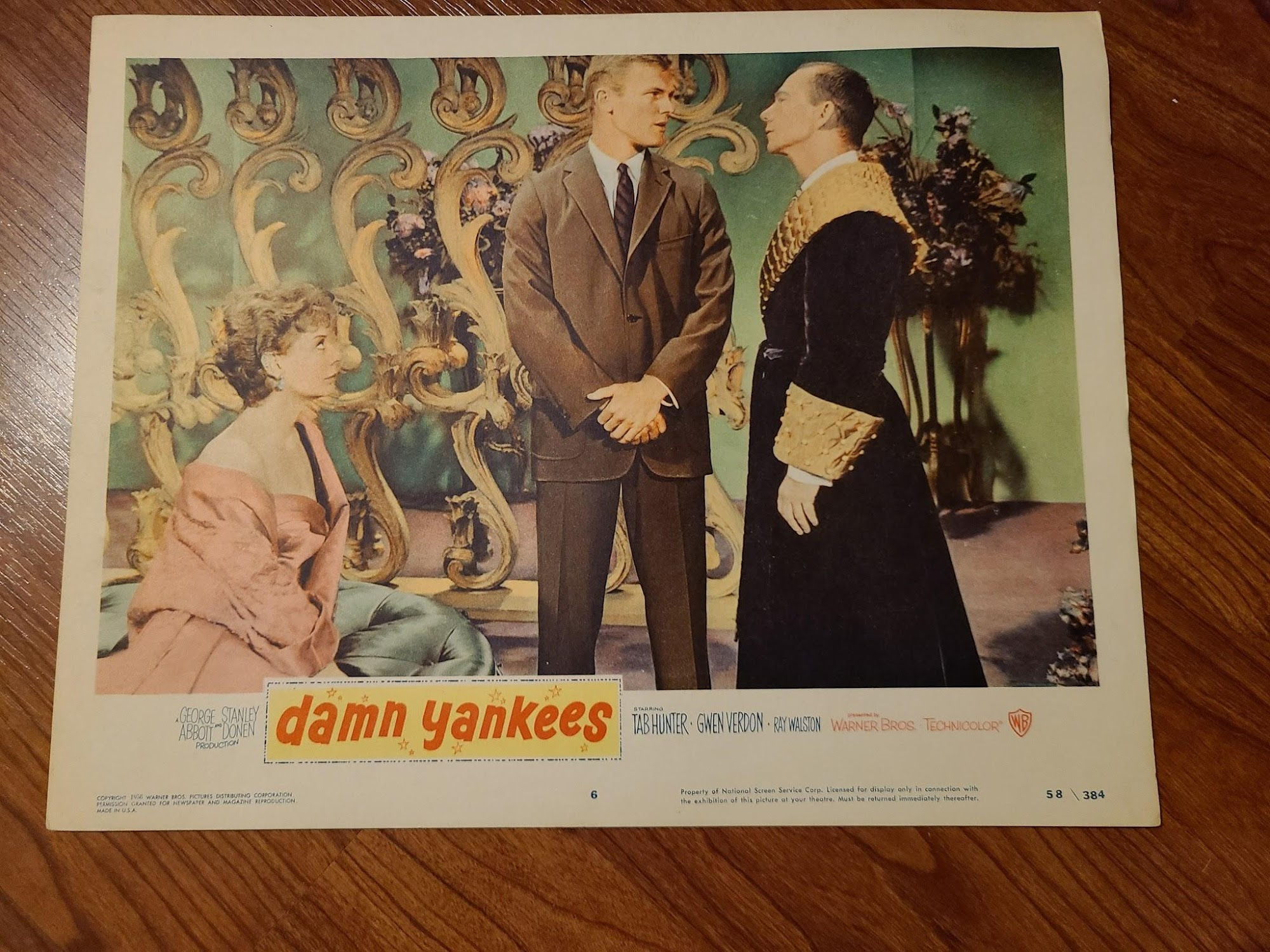 Damn Yankees 1958 General Lobby Cards