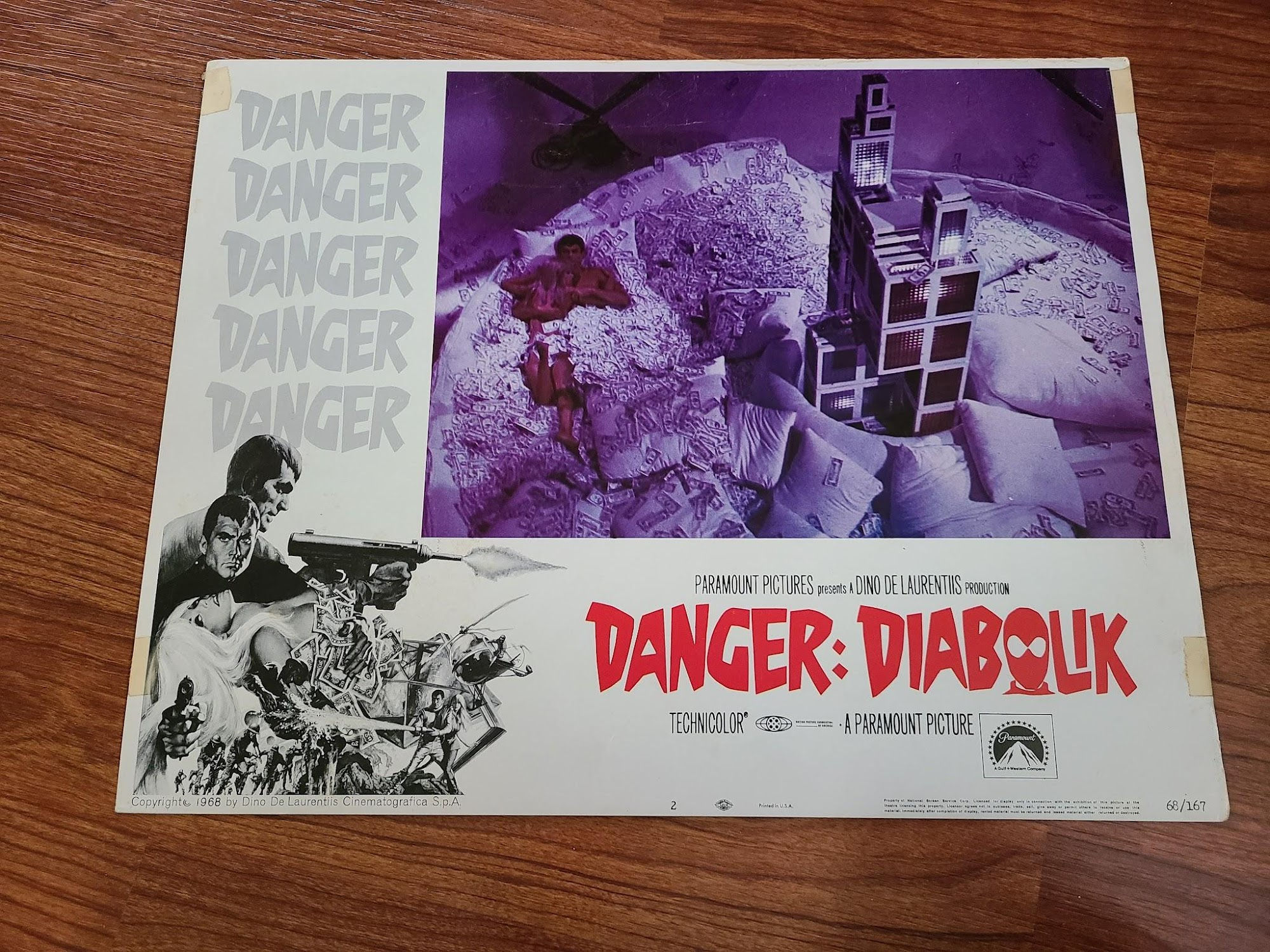 Danger: Diabolk 1968 General Lobby Cards