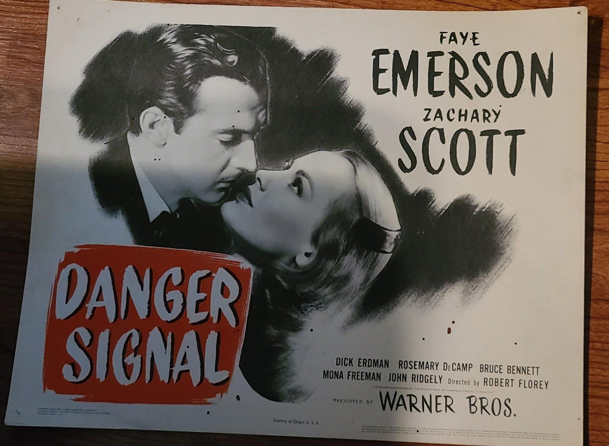 Danger Signal 1945 Title Cards