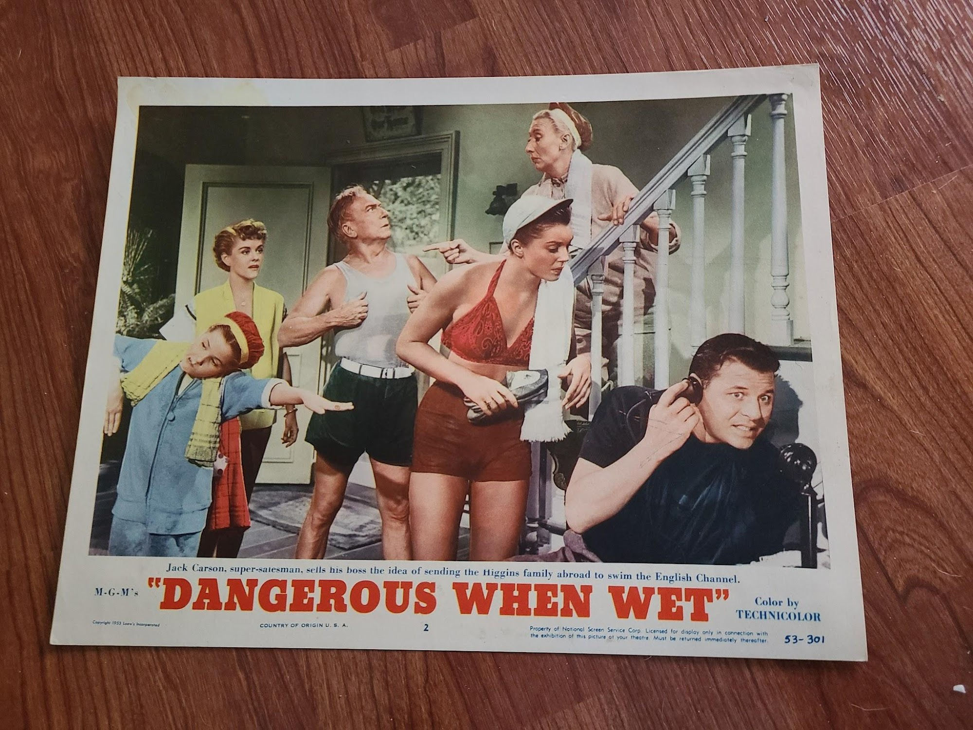 Dangerous When Wet 1953 General Lobby Cards