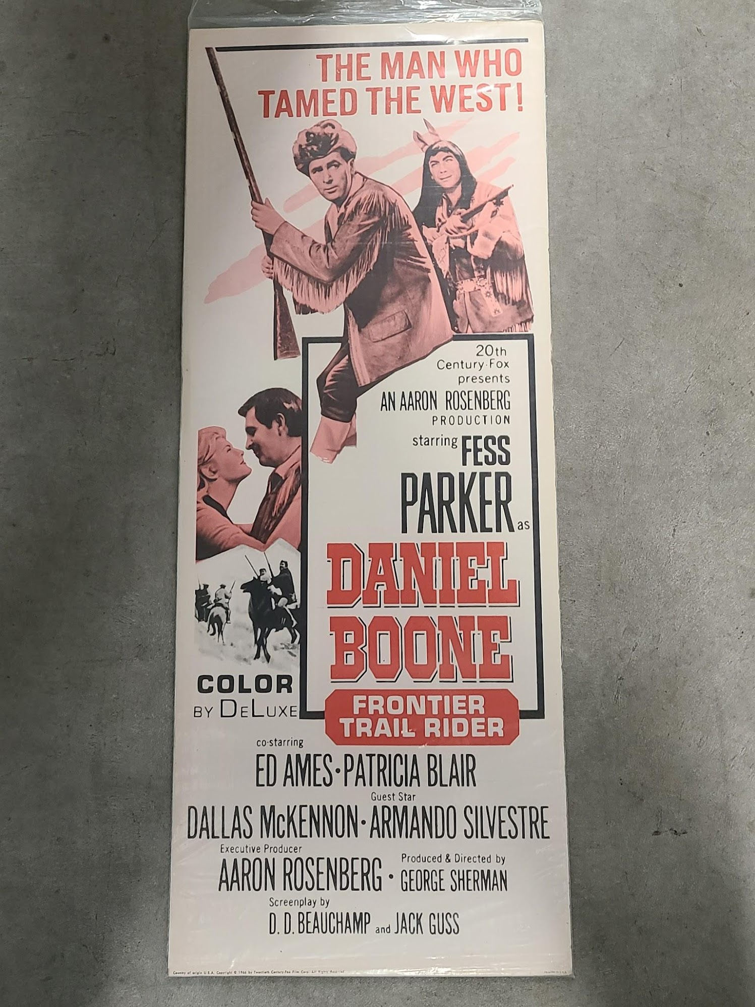 Daniel Boone: Frontier Trail Rider 1966 Inserts