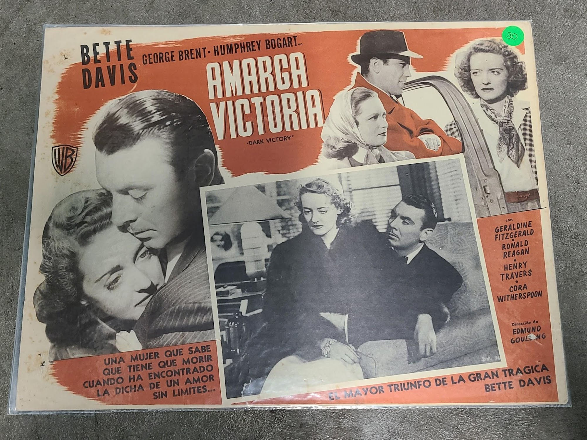 Dark Victory 1939 Mexican Lobby Cards
