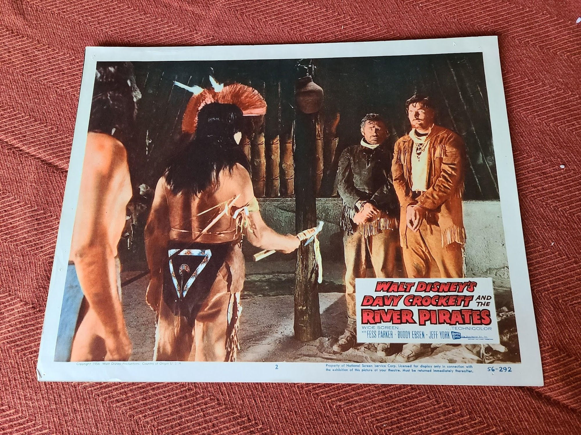 Davy Crockett & The River Pirates 1956 Western Lobby Cards