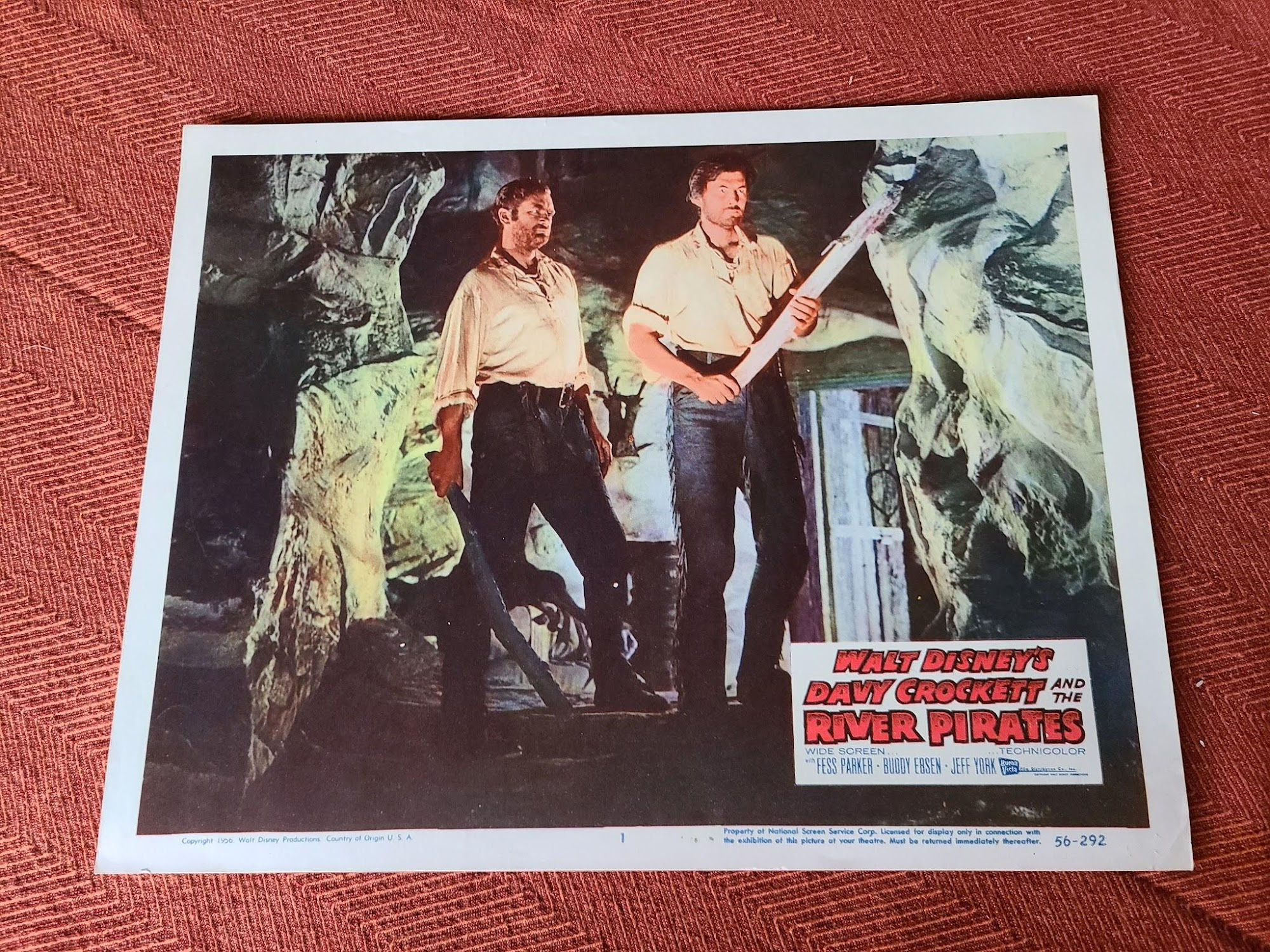 Davy Crockett & The River Pirates 1956 Western Lobby Cards