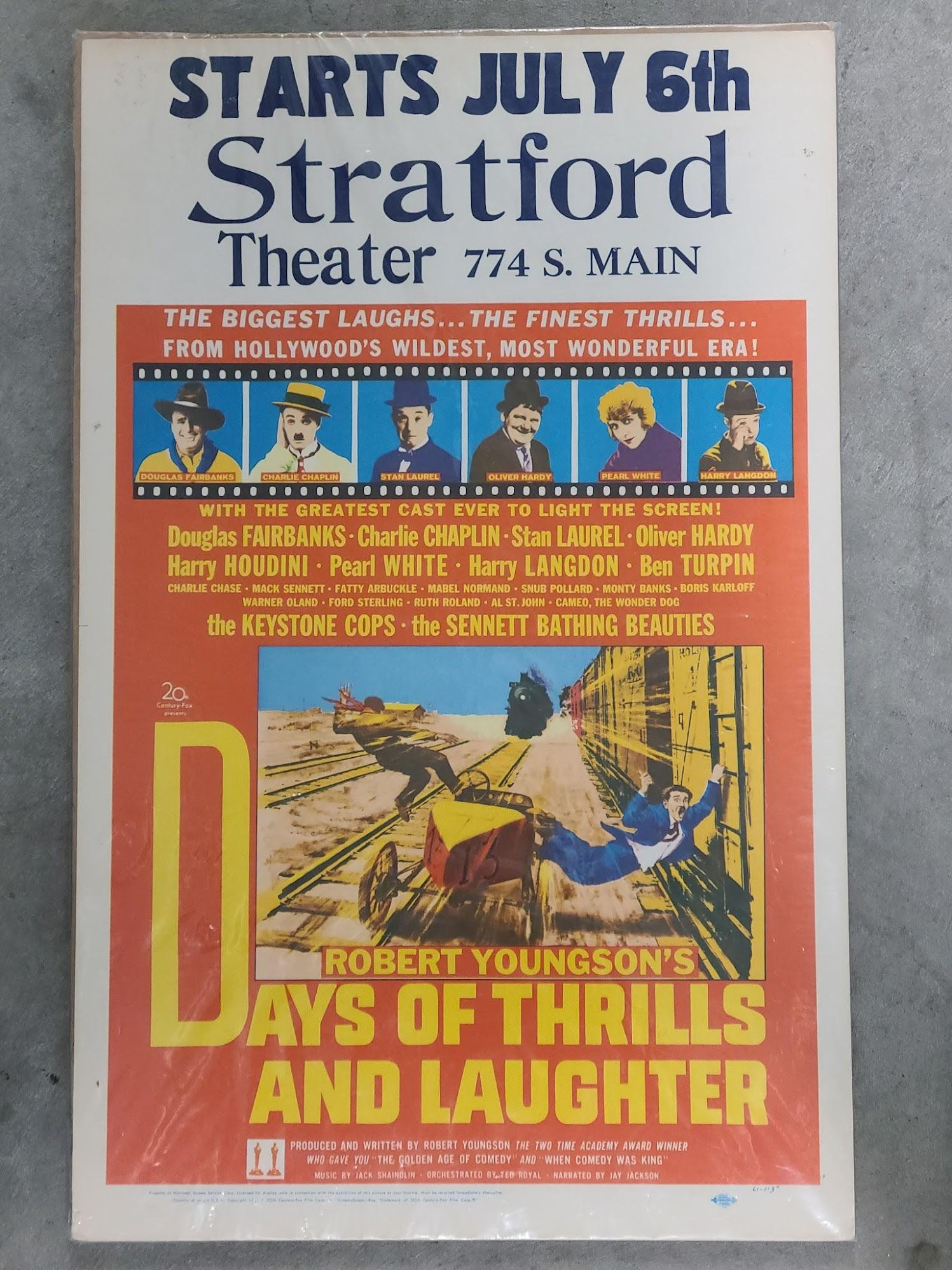 Days Of Thrills And Laughter 1963 Window Cards