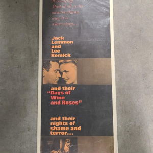 Days of Wine And Roses 1962 Inserts