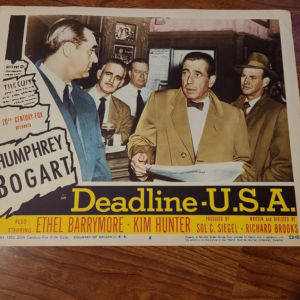 Deadline U.S.A 1952 General Lobby Cards