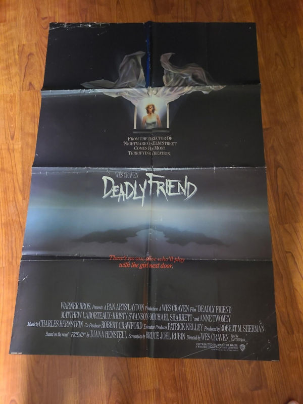 Deadly Friend 1986 1 Sheets/US