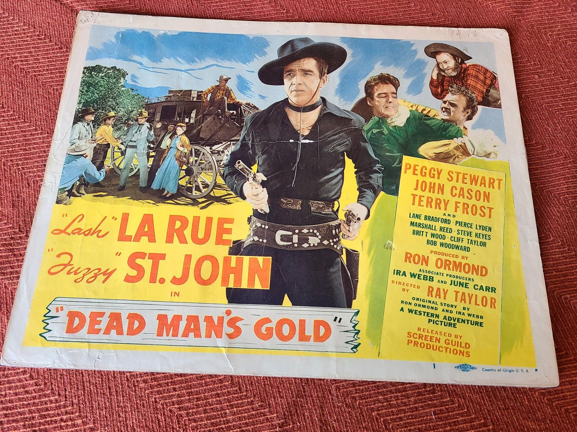 Dean Man's Gold 1948 Western Lobby Cards