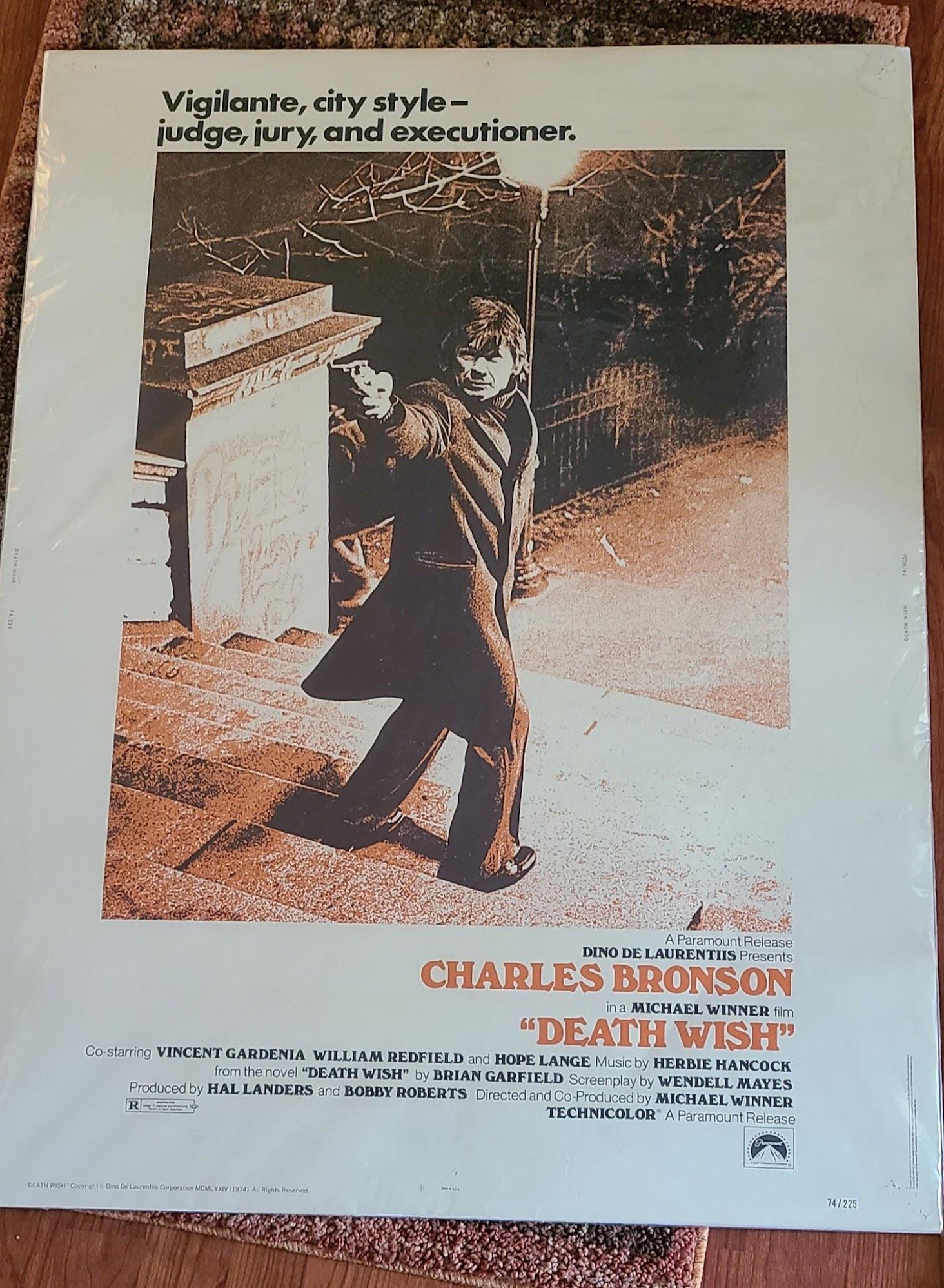 Death Wish 1974 UK/US 30x40