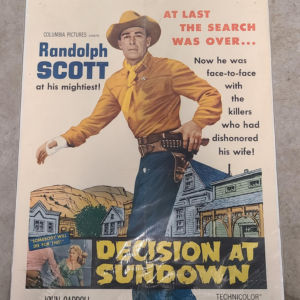 Decison At Sundown 1957 1 Sheets/US