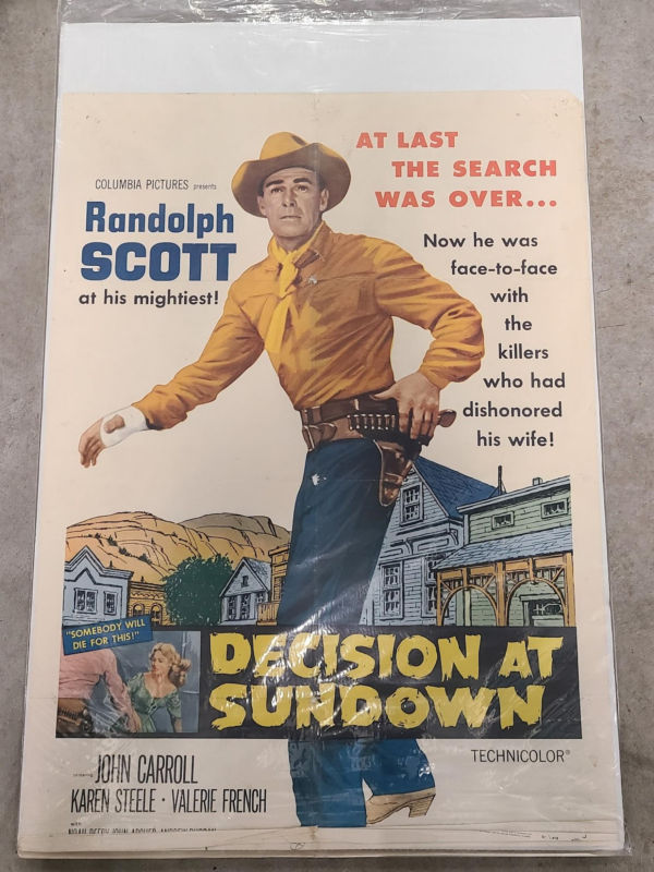 Decison At Sundown 1957 1 Sheets/US