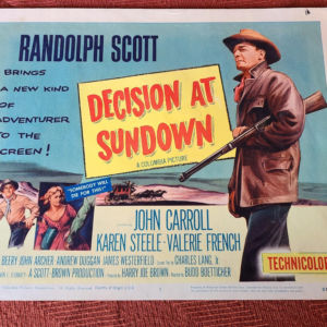 Decison At Sundown 1957 Western Lobby Cards