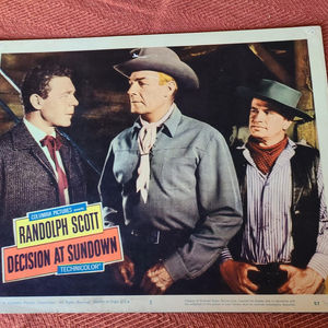 Decison At Sundown 1957 Western Lobby Cards