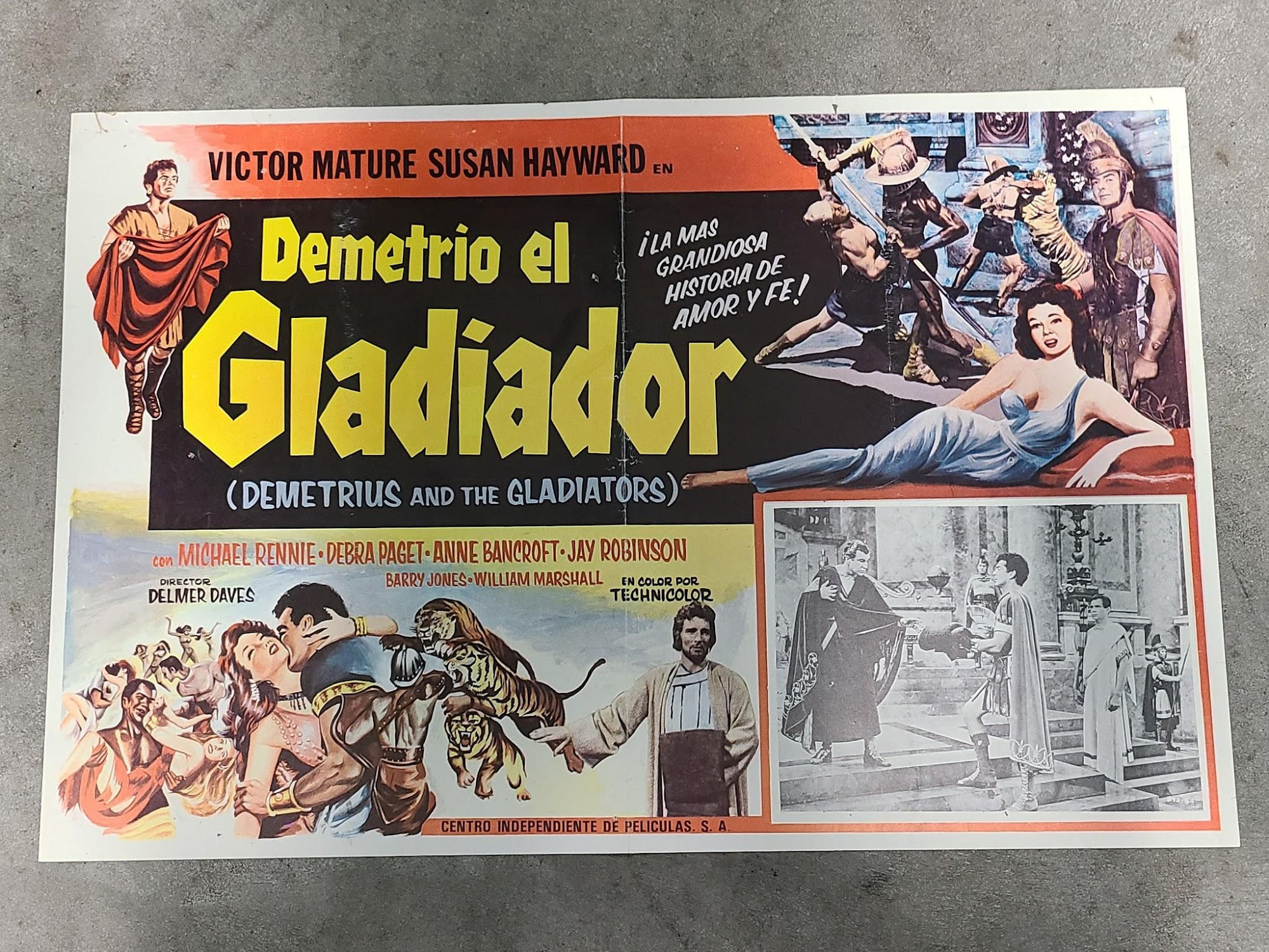 Demetrius And The Gladiators 1954 Mexican Lobby Cards