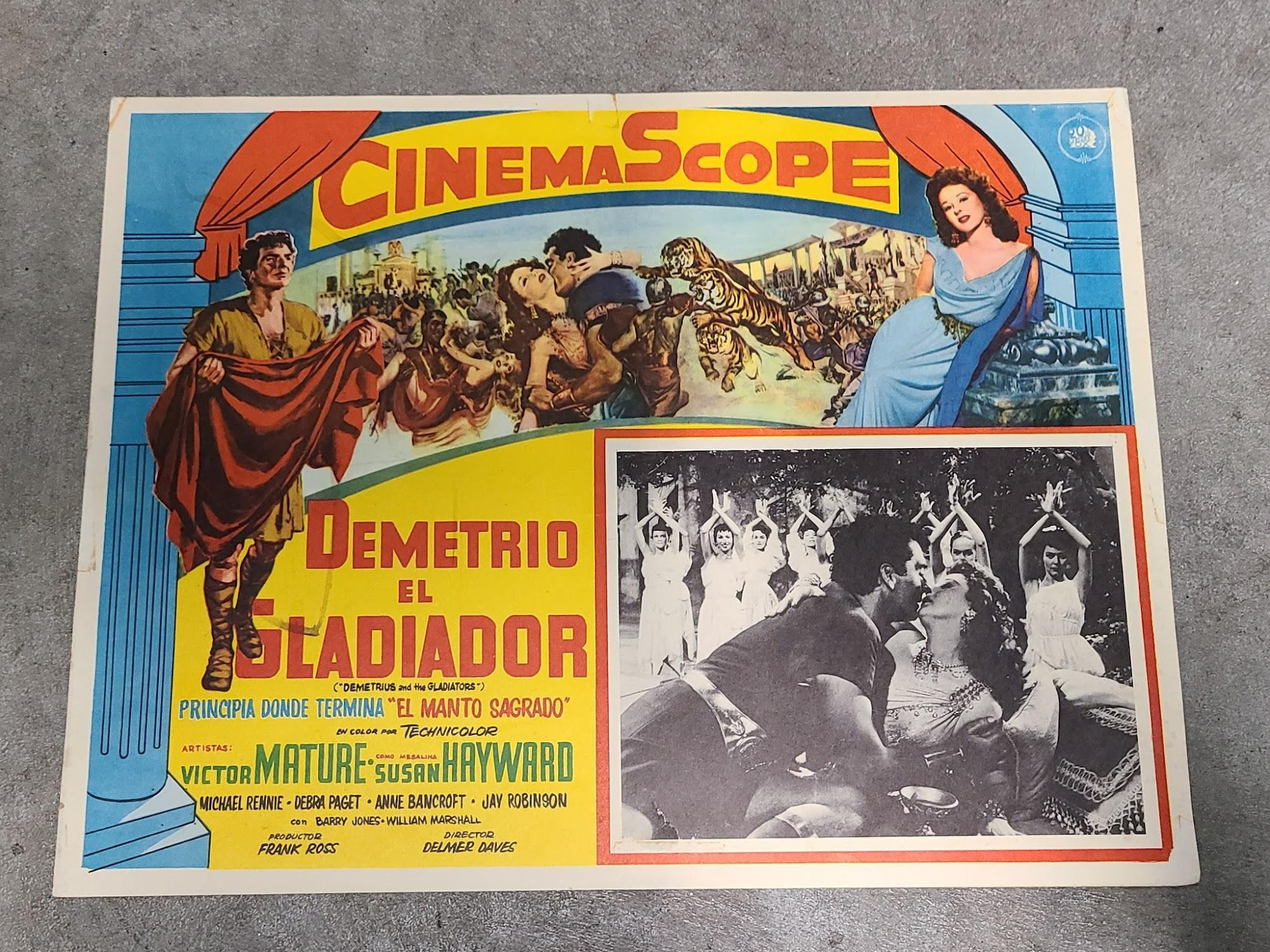 Demetrius And The Gladiators 1954 Mexican Lobby Cards