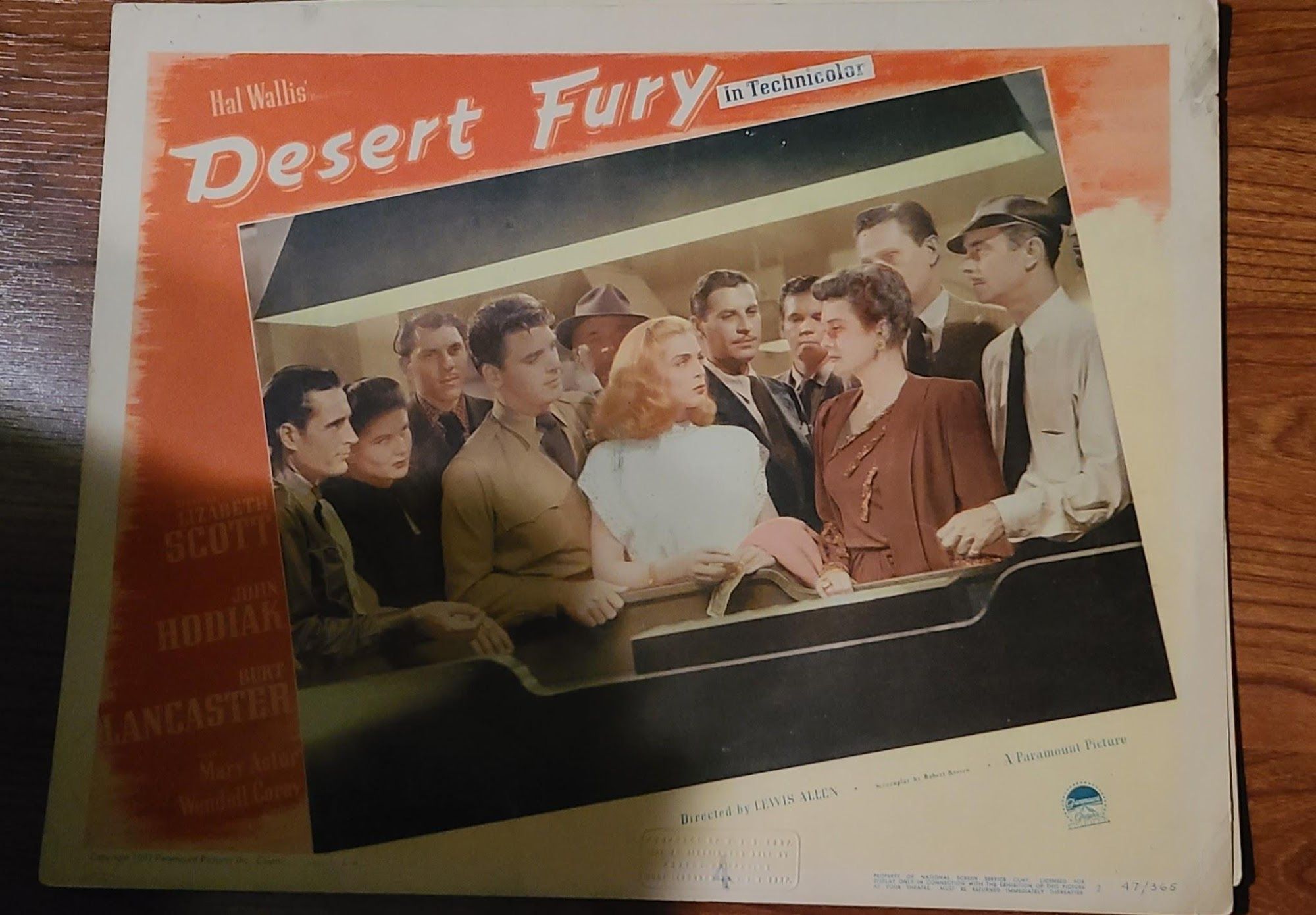 Desert Fury 1947 General Lobby Cards