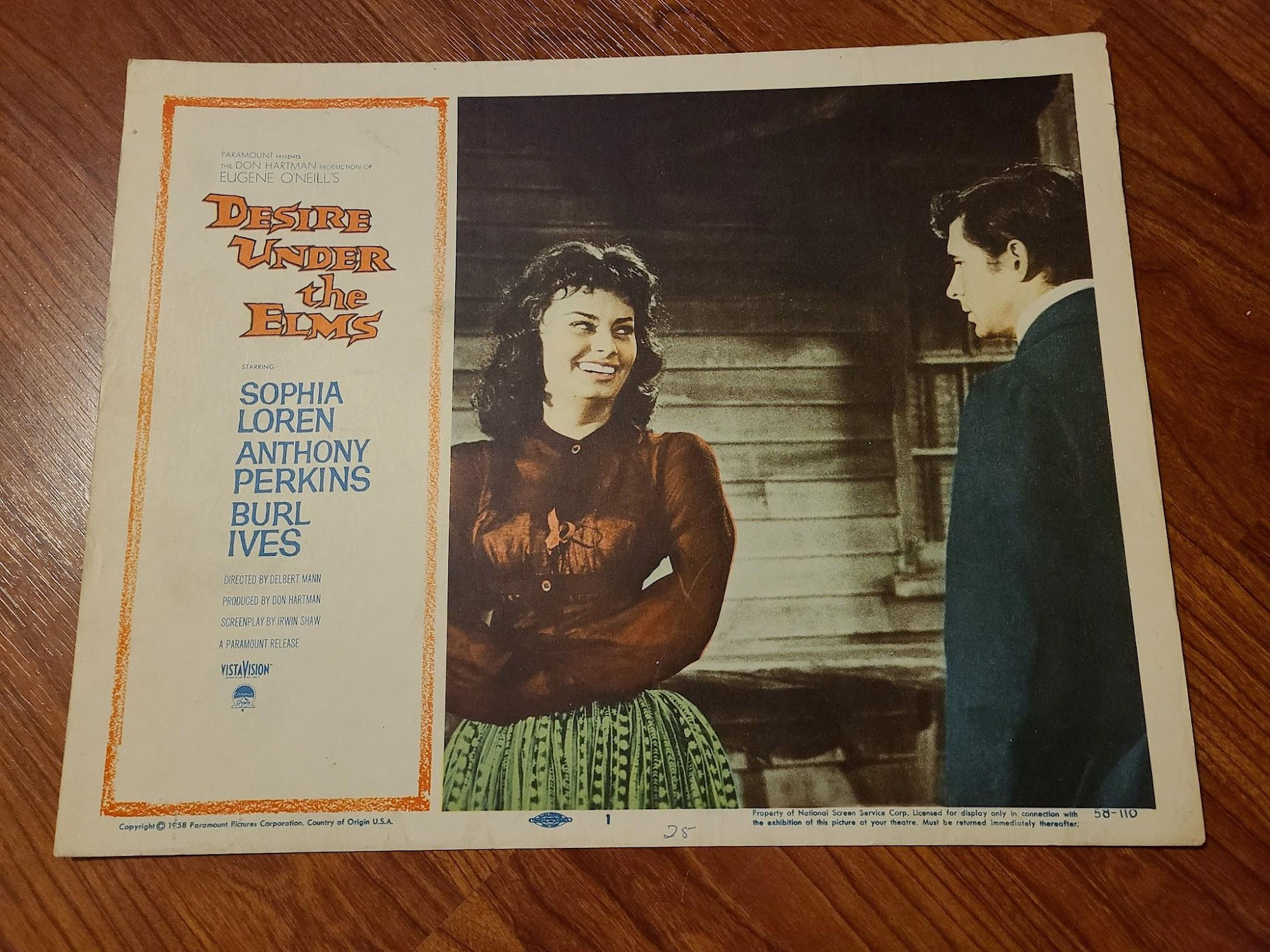 Desire Under The Elms 1958 General Lobby Cards
