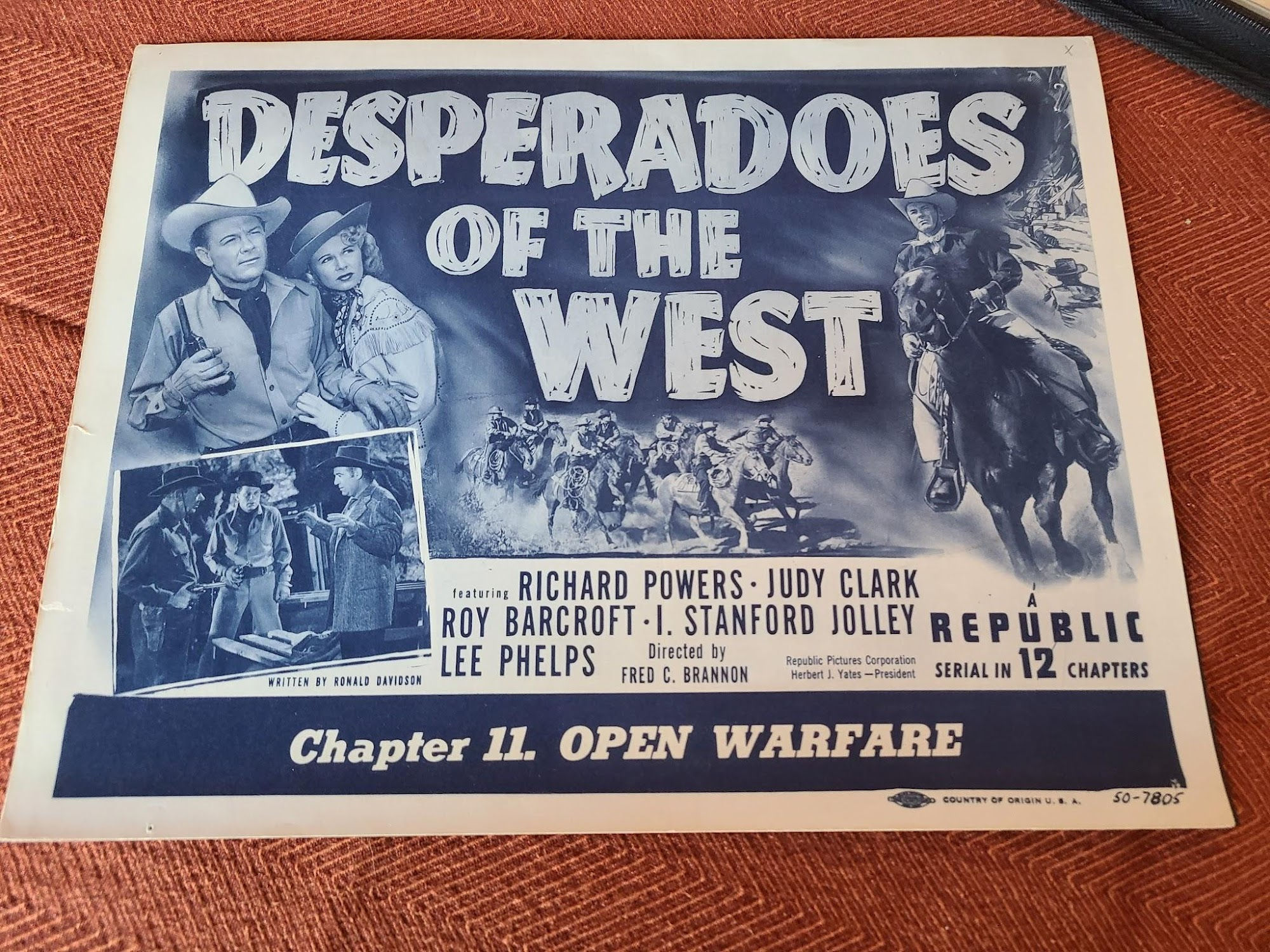 Desperadoes Of The West 1950 Serial Lobby Cards