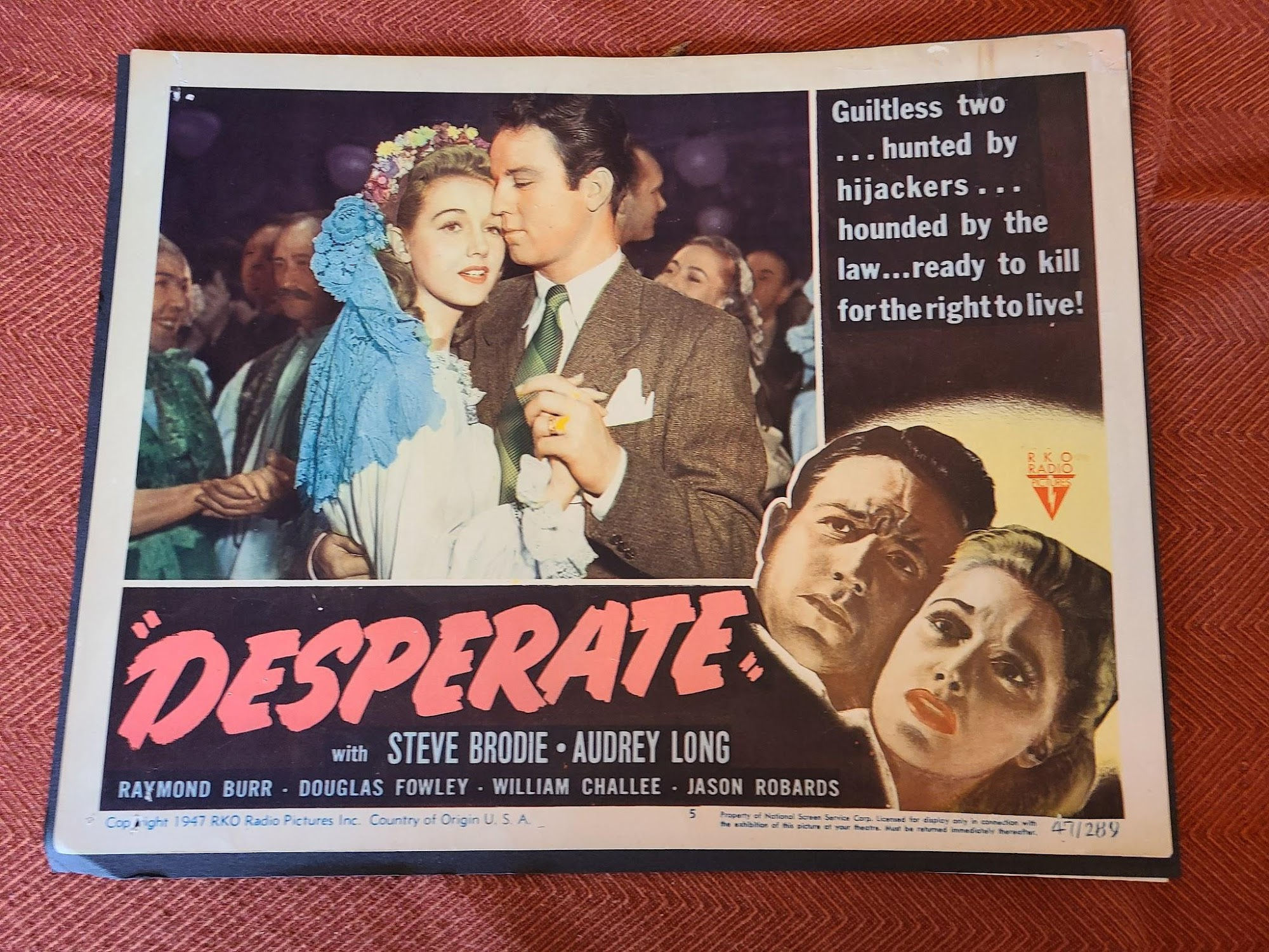 Desperate 1947 General Lobby Cards