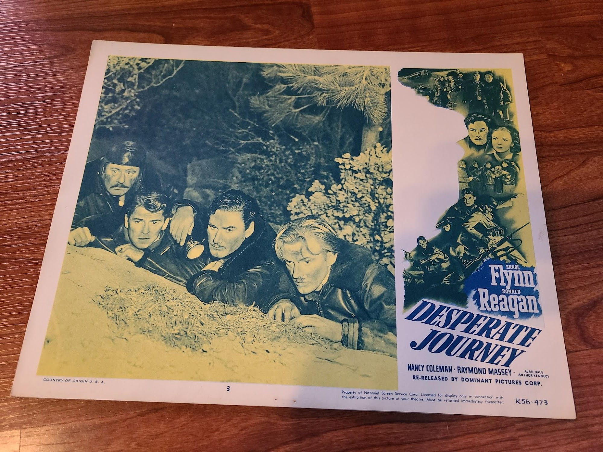 Desperate Journey 1942 Military/Aviation Lobby Cards